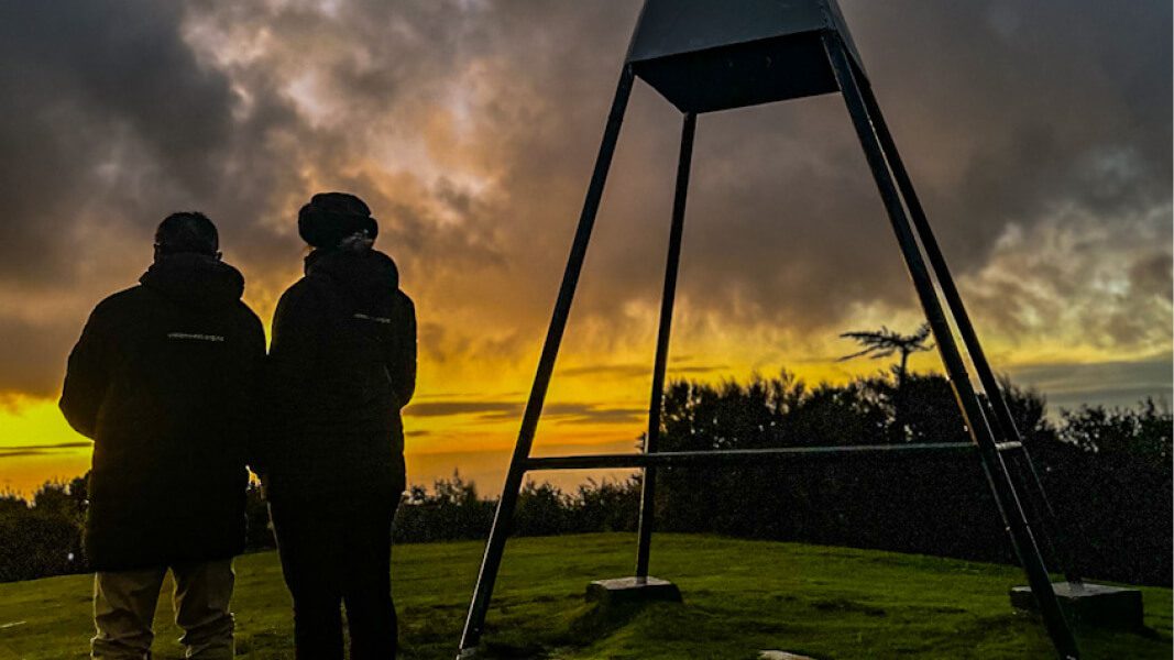 Two woman with Christmas gifts